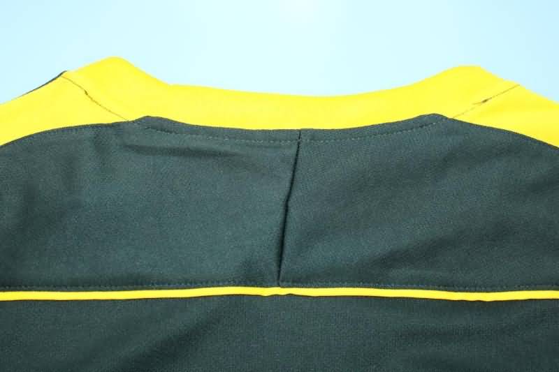 Thailand Quality(AAA) 1998 Brazil Goalkeeper Dark Green Retro Soccer Jersey