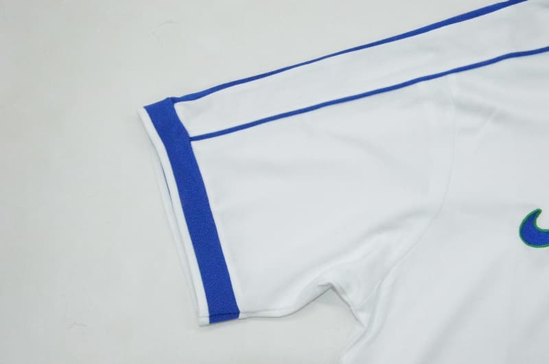 Thailand Quality(AAA) 1998 Brazil Goalkeeper White Retro Soccer Jersey