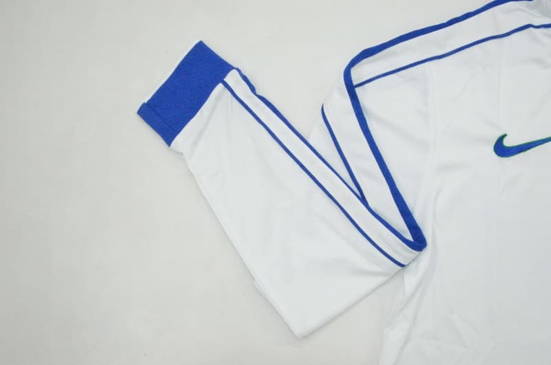 Thailand Quality(AAA) 1998 Brazil Goalkeeper White Retro Long Sleeve Soccer Jersey