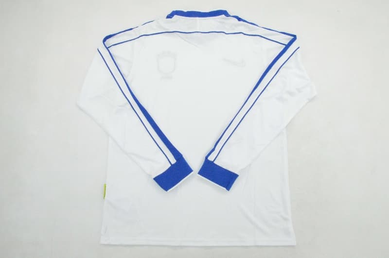 Thailand Quality(AAA) 1998 Brazil Goalkeeper White Retro Long Sleeve Soccer Jersey