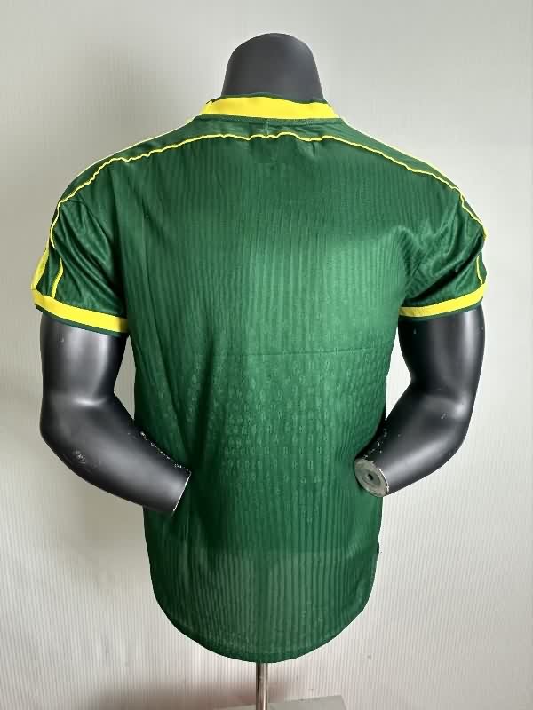 Thailand Quality(AAA) 1998 Brazil Green Retro Soccer Jersey (Player)