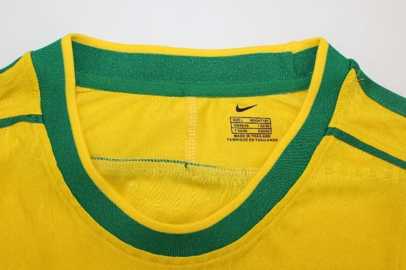 Thailand Quality(AAA) 1998 Brazil Home Retro Soccer Jersey (Player)