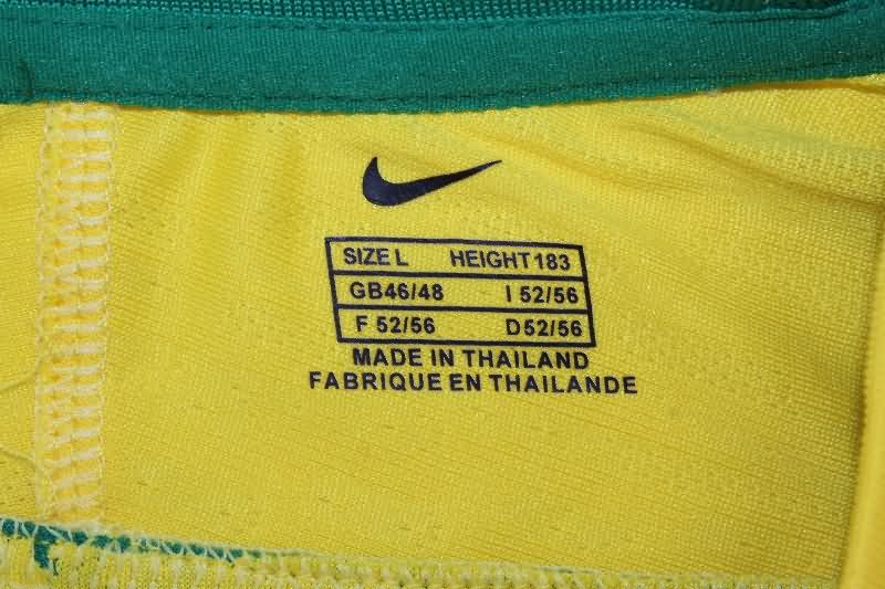 Thailand Quality(AAA) 1998 Brazil Home Retro Soccer Jersey (Player)