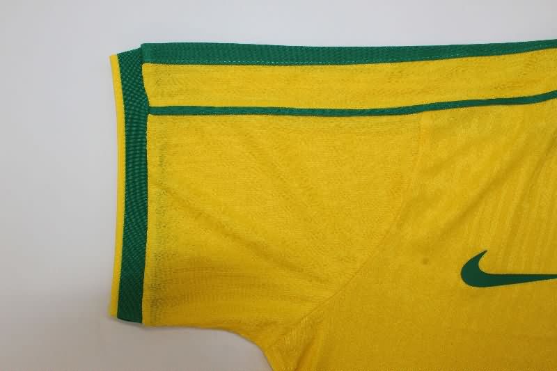 Thailand Quality(AAA) 1998 Brazil Home Retro Soccer Jersey (Player)