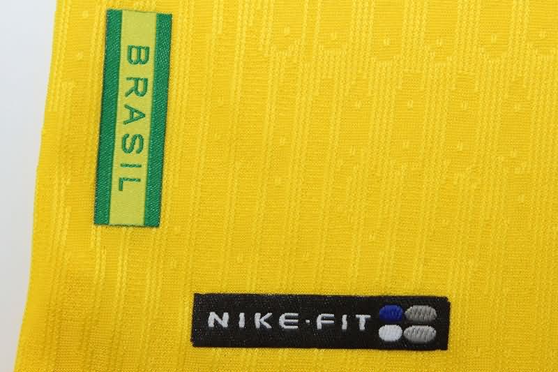 Thailand Quality(AAA) 1998 Brazil Home Retro Soccer Jersey (Player)