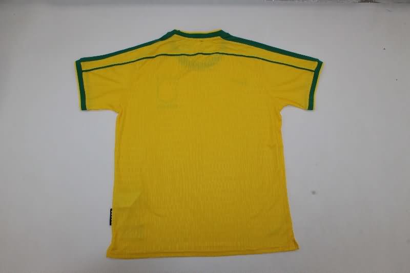 Thailand Quality(AAA) 1998 Brazil Home Retro Soccer Jersey (Player)