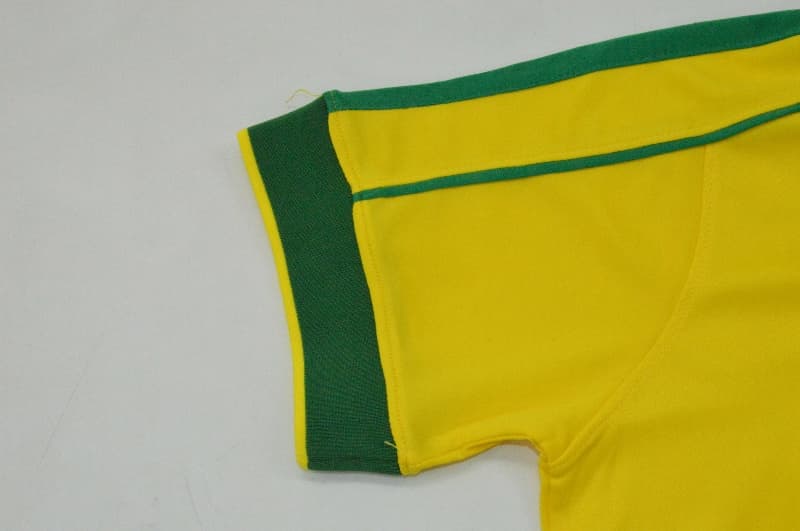 Thailand Quality(AAA) 1998 Brazil Home Retro Women Soccer Jersey