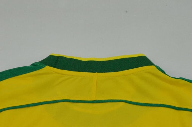 Thailand Quality(AAA) 1998 Brazil Home Retro Women Soccer Jersey