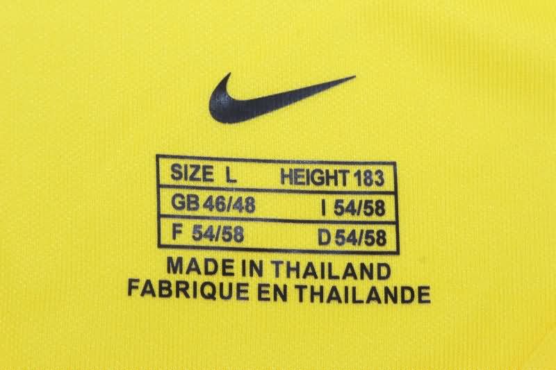 Thailand Quality(AAA) 2002 Brazil Home Long Sleeve Retro Soccer Jersey