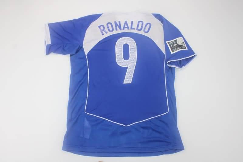 Thailand Quality(AAA) 2004 Brazil Retro Away Soccer Jersey