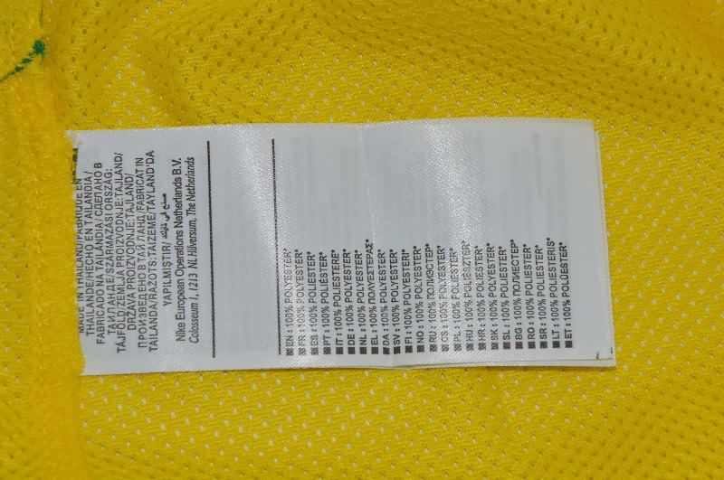 Thailand Quality(AAA) 2004 Brazil Home Retro Long Sleeve Soccer Jersey