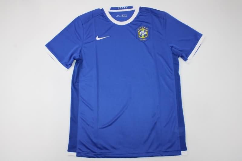 Thailand Quality(AAA) 2006 Brazil Away Retro Soccer Jersey