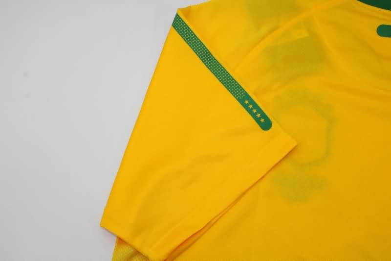 Thailand Quality(AAA) 2010 Brazil Home Retro Soccer Jersey