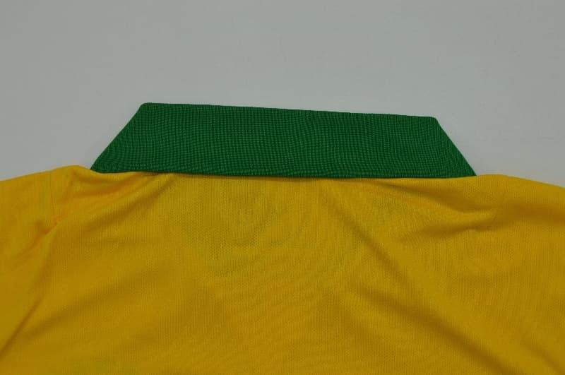 Thailand Quality(AAA) 2013 Brazil Home Retro Soccer Jersey