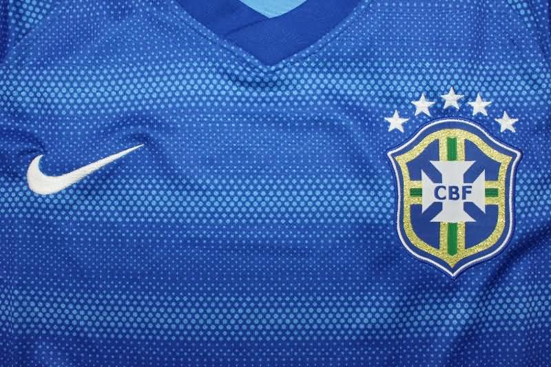 Thailand Quality(AAA) 2014 Brazil Away Retro Soccer Jersey