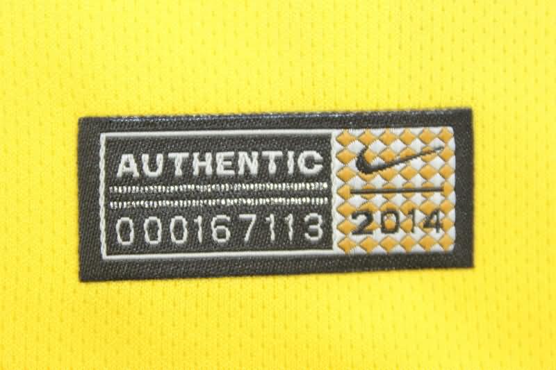 Thailand Quality(AAA) 2014 Brazil Home Retro Soccer Jersey