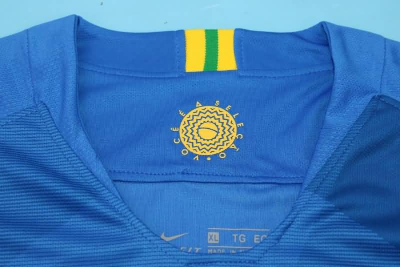 Thailand Quality(AAA) 2018 Brazil Retro Away Soccer Jersey