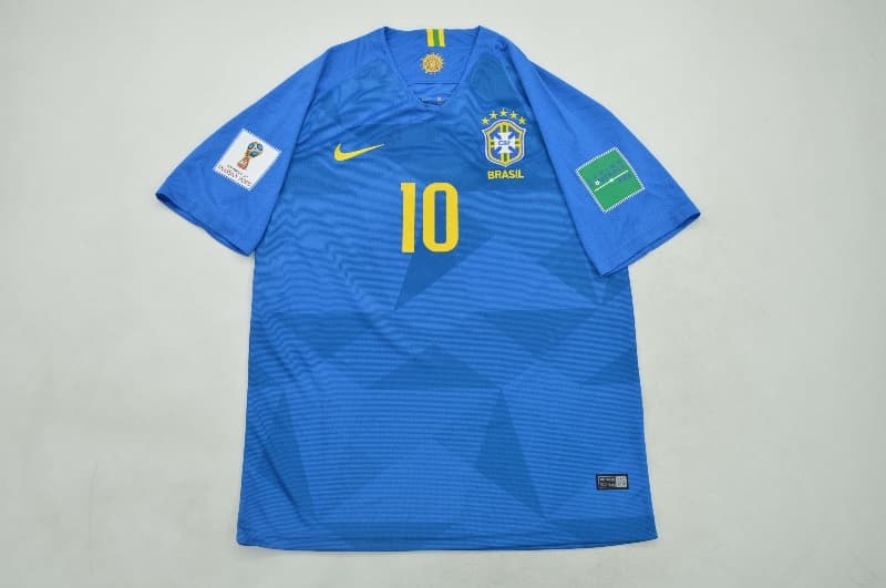 Thailand Quality(AAA) 2018 Brazil Retro Away Soccer Jersey