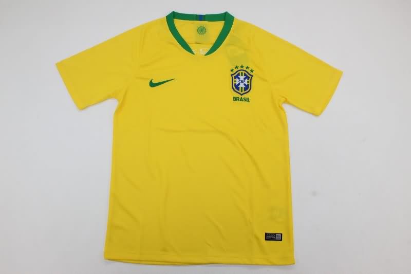 Thailand Quality(AAA) 2018 Brazil Retro Home Soccer Jersey