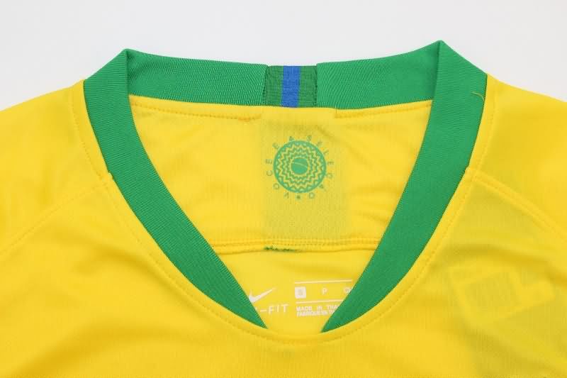 Thailand Quality(AAA) 2018 Brazil Retro Home Soccer Jersey