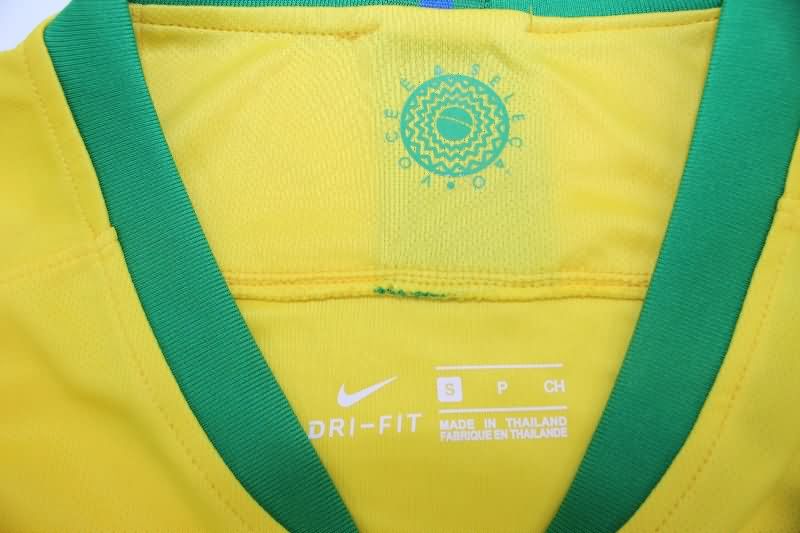 Thailand Quality(AAA) 2018 Brazil Retro Home Soccer Jersey