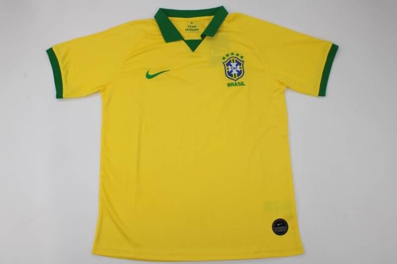 Thailand Quality(AAA) 2019 Brazil Home Retro Soccer Jersey