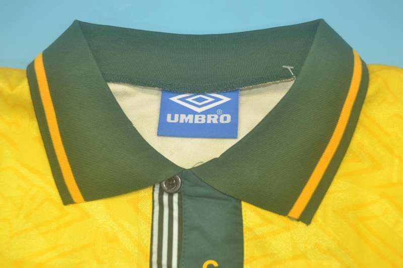 Thailand Quality(AAA) 1991/93 Brazil Retro Home Soccer Jersey