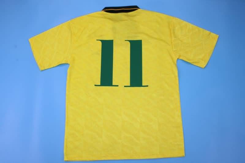 Thailand Quality(AAA) 1991/93 Brazil Retro Home Soccer Jersey