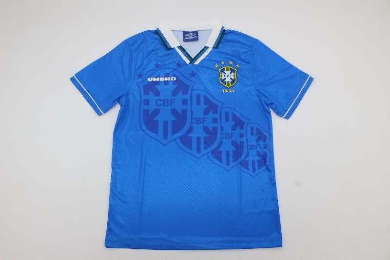 Thailand Quality(AAA) 1994/95 Brazil Away Retro Soccer Jersey