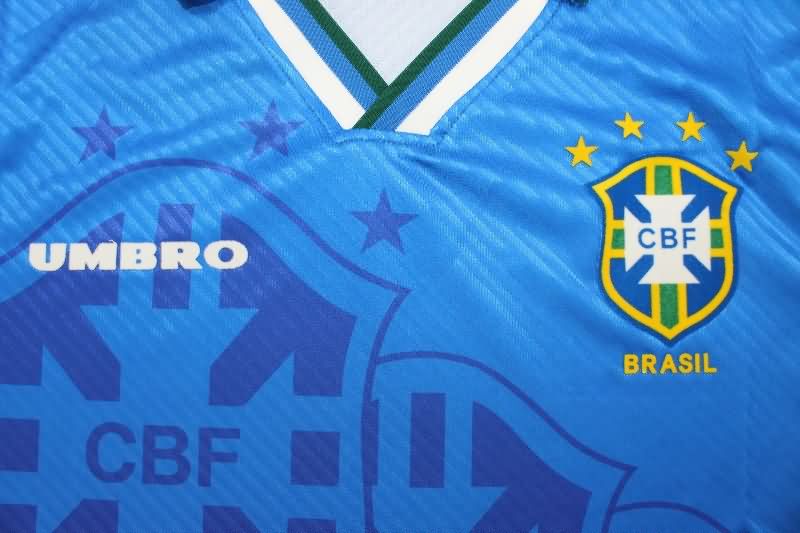 Thailand Quality(AAA) 1994/95 Brazil Away Retro Soccer Jersey