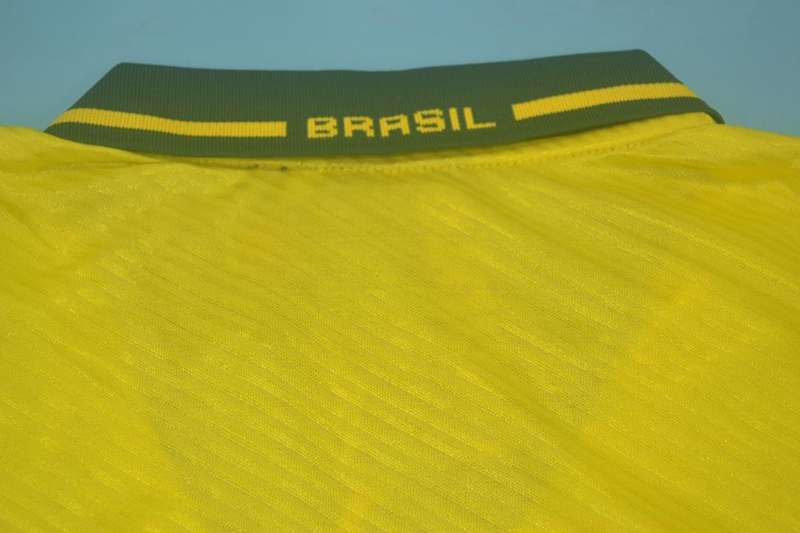Thailand Quality(AAA) 1994/95 Brazil Retro Home Soccer Jersey