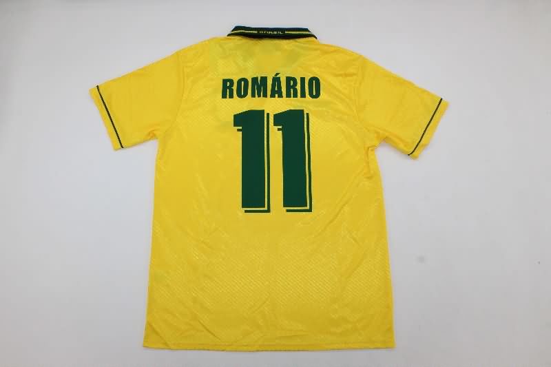Thailand Quality(AAA) 1994/95 Brazil Retro Home Soccer Jersey