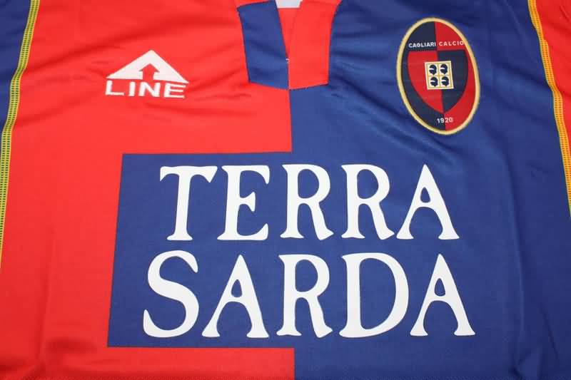Thailand Quality(AAA) 2003/04 Cagliari Home Retro Soccer Jersey