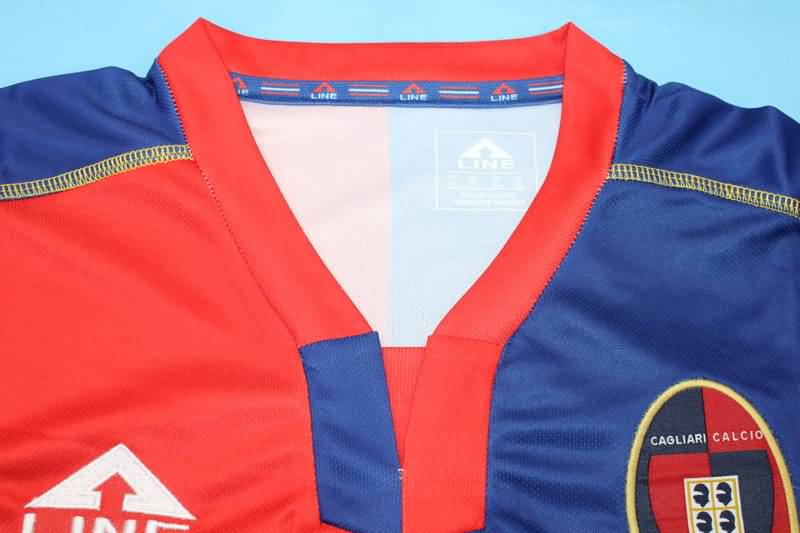 Thailand Quality(AAA) 2003/04 Cagliari Home Retro Soccer Jersey