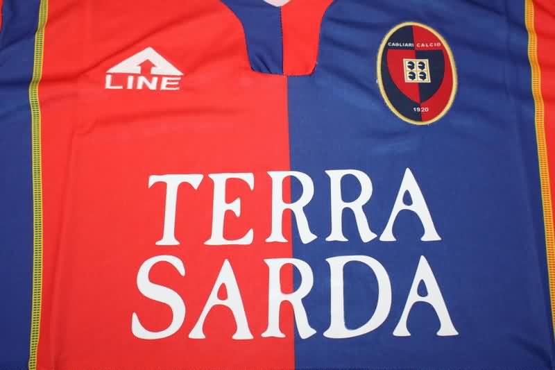 Thailand Quality(AAA) 2004/05 Cagliari Home Retro Soccer Jersey