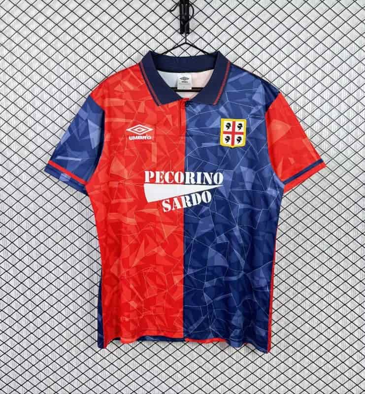 Thailand Quality(AAA) 1992/93 Cagliari Home Retro Soccer Jersey