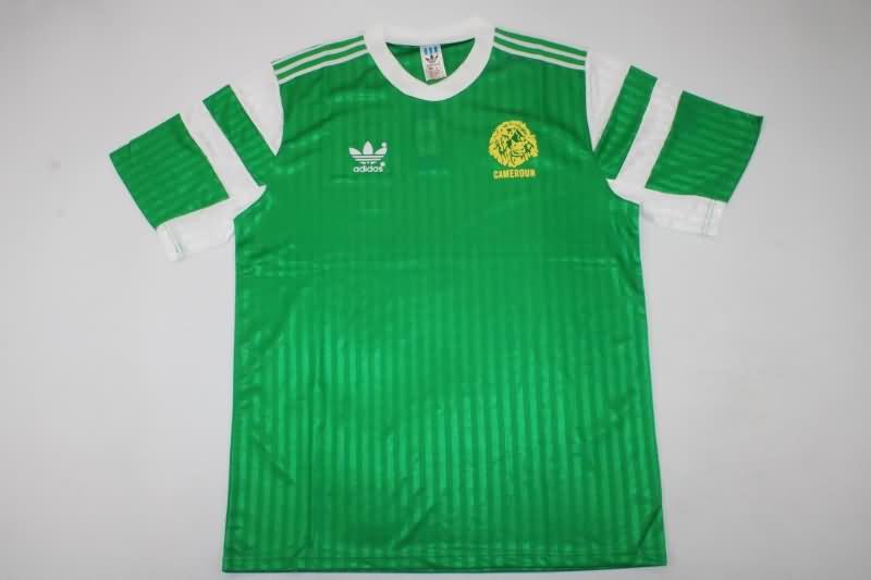 Thailand Quality(AAA) 1990 Cameroon Home Retro Soccer Jersey