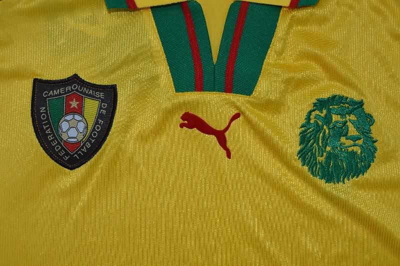 Thailand Quality(AAA) 1998 Cameroon Away Retro Soccer Jersey