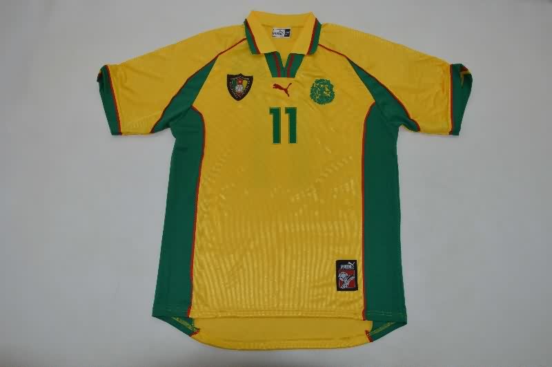 Thailand Quality(AAA) 1998 Cameroon Away Retro Soccer Jersey