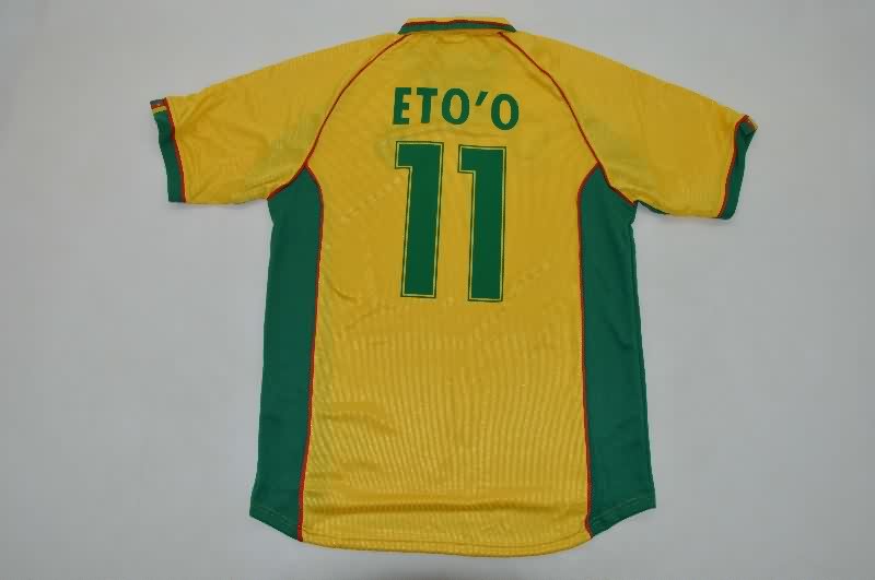 Thailand Quality(AAA) 1998 Cameroon Away Retro Soccer Jersey