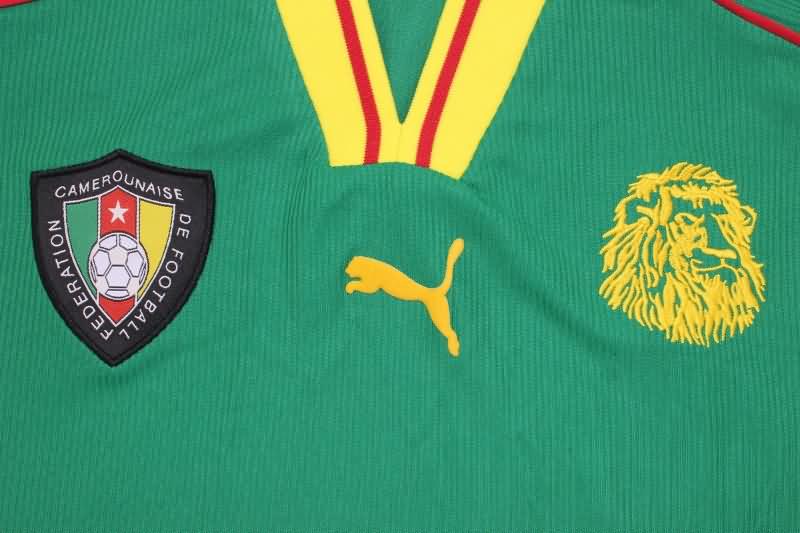 Thailand Quality(AAA) 1998 Cameroon Home Retro Soccer Jersey