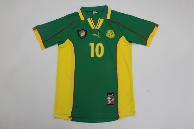 Thailand Quality(AAA) 1998 Cameroon Home Retro Soccer Jersey