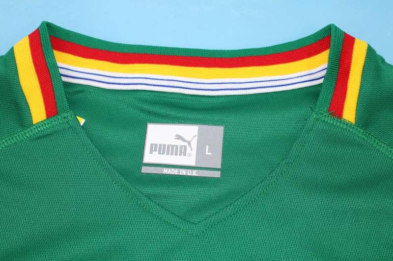 Thailand Quality(AAA) 2002 Cameroon Home Retro Soccer Jersey