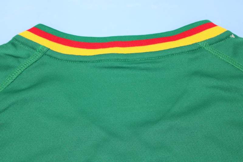 Thailand Quality(AAA) 2002 Cameroon Home Retro Soccer Jersey