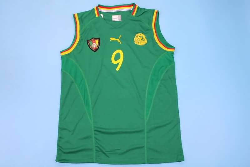 Thailand Quality(AAA) 2002 Cameroon Home Retro Soccer Jersey