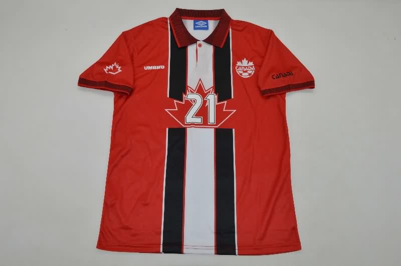 Thailand Quality(AAA) 1998 Canada Home Retro Soccer Jersey