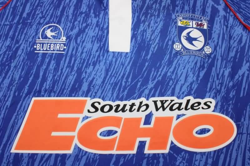 Thailand Quality(AAA) 1992/93 Cardiff City Home Retro Soccer Jersey