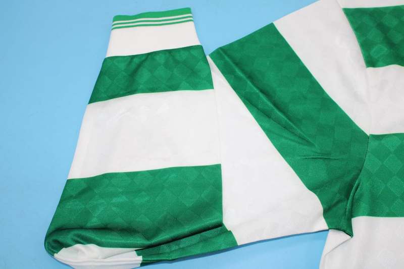 Thailand Quality(AAA) 1987/89 Celtic Home Retro Soccer Jersey (L/S)