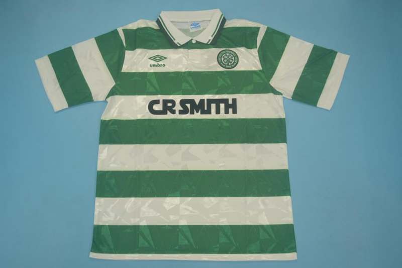 Thailand Quality(AAA) 1989/91 Celtic Home Retro Soccer Jersey