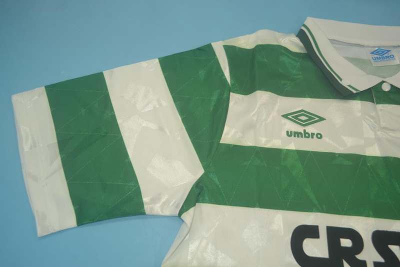 Thailand Quality(AAA) 1989/91 Celtic Home Retro Soccer Jersey